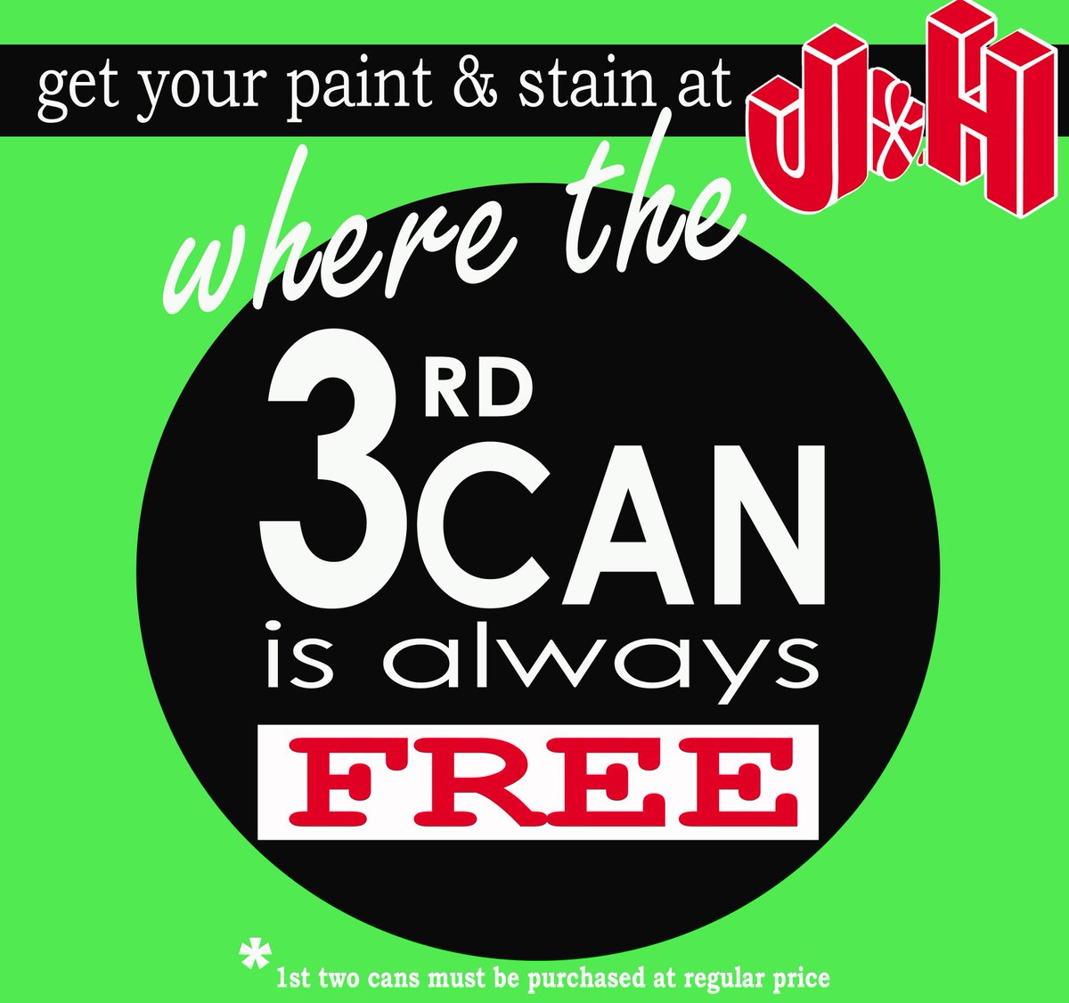 j_hbuilders's tweet photo. It's a great time to start that paint project! 
Not only do you always get 3 cans for the price of 2 at J&amp;H, you also save up to an additional $40 in rebates on select @Generalpaint products. Rebates valid March 1-30.
#YXE #Paint #YourProjectStore #ShopLocal https://t.co/PgtZbquBYW