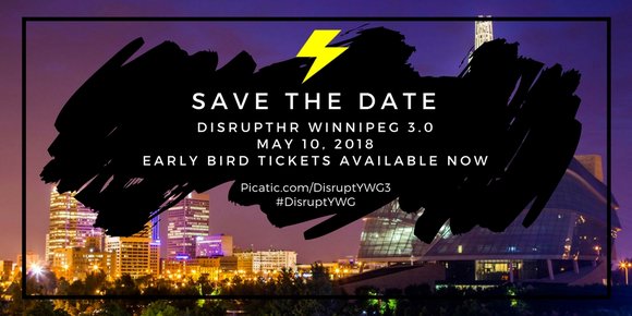 ADPNorm's tweet photo. The wait is finally over! #DisruptHR #Winnipeg 3.0 is back this May 10. Haven't heard of it? - check out what all the buzz is about and be sure to grab your early bird tickets while you can! #Manitoba411 https://t.co/PjeChLWY7S https://t.co/uNO67YCUXw