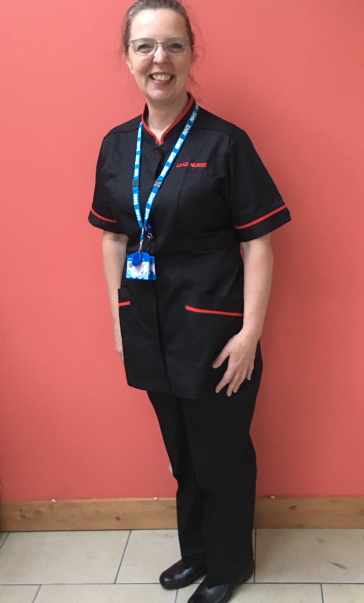 lorrainexxchad's tweet photo. Giddy as as a schoolie to get my lead nurse uniform #lovemyjob @LancashireCare https://t.co/ctc7uMthxb