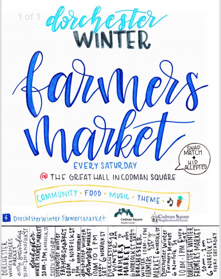 BHA_CCECR's tweet photo. March is #NationalNutritionMonth Go to your local #WinterFarmersMarket this Saturday. Earn #SNAP $$$ when you use your #EBT card to buy fruits and veggies with the @roslindalema @DorchesterWFM #HealthyBHA #REACHPHH #LetsGetHealthyBOS #FarmFreshBOS #BuyLocal #EatLocal https://t.co/0dhElWj4jB