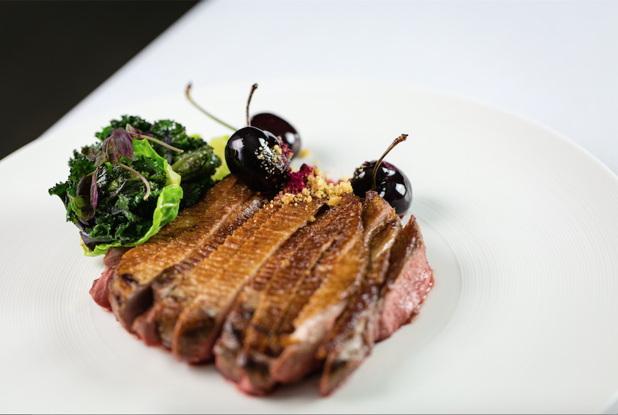 TilstoneHouse's tweet photo. Pressed and glazed duck with cherries and pistachiosβ¦it's as irresistible as it sounds @northern_fields
#northernfields #duck #cherries #pistachios https://t.co/xZjYMwysto