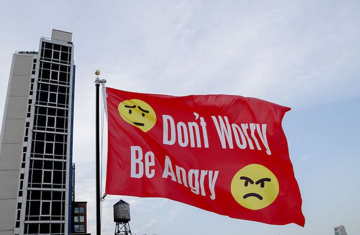 .<a href="/jeremydeller/">jeremy deller</a> designs protest flag for 14 American art institutions &gt; goo.gl/gEJ9LC