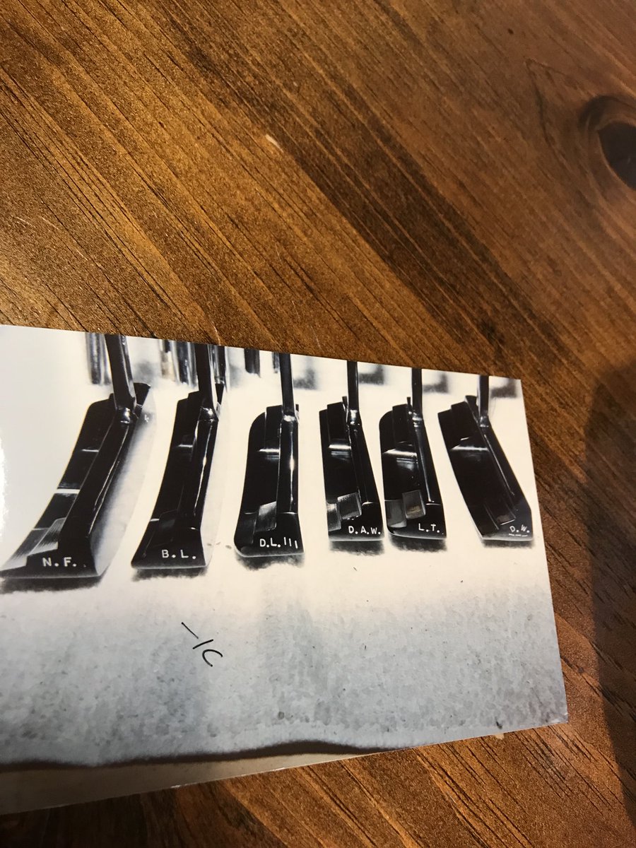 Graceputters's tweet photo. These are the Handmades back in 1992 who ordered a custom milled and fun blues handstamped putter from me. Nick Faldo, Bernhard Langer, D.A. Weibring, Leonard Thompson, and Denis Watson https://t.co/sQRW8ke9YK