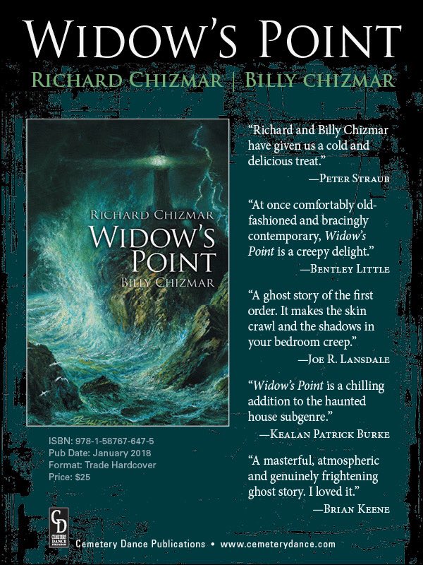 RichardChizmar's tweet image. Hallelujah, WIDOW’S POINT is finally available and shipping on Amazon (which also means folks can finally post reviews). Thanks again, everyone!