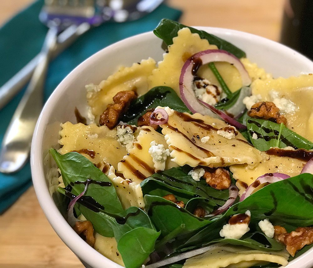 CarsosPastaCo's tweet photo. Want a new way to enjoy our ravioli? Add it to a green salad! On sale now, 2 for $5, at a Central Market near you! #CarsosPasta #sale #CentralMarket #madeLocal #Seattle https://t.co/RRGan6OBtR