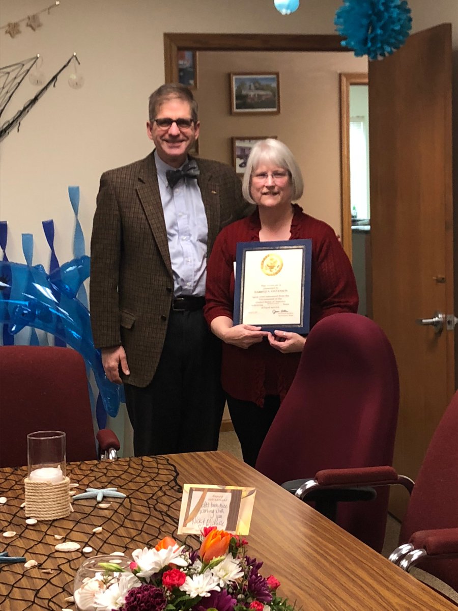 RD_Michigan's tweet photo. #ICYMI Congratulations to #TeamUSDARD member Darryle Stevenson on her retirement this month. She committed 15 years of service to #daUPeh from our #Gladstone office. Best of luck on your next adventure! https://t.co/fgdb8No4Dq