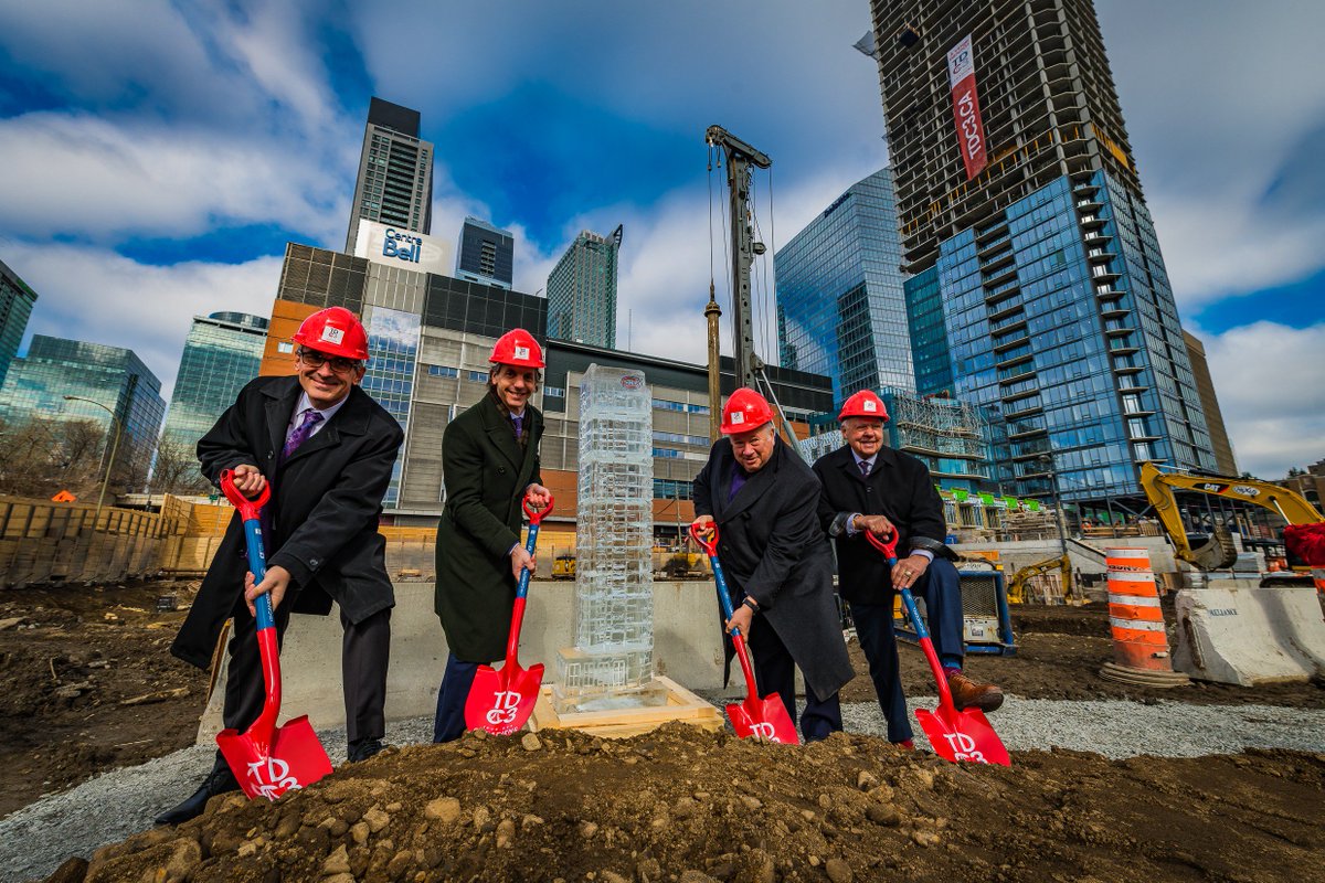 rizdhanji's tweet photo. Images from this morning's Official Groundbreaking - Construction on Montreal's most exciting condo project, #tourdescanadiens3 has commenced! @TourDesCH https://t.co/3iDBwt4bSj