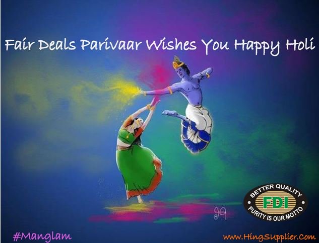 FairDealsInd's tweet photo. "Pyar ke rang se bharo pichkari
Sneh ke rang se rang do duniya sari"..
Fair Deals Parivar #Wishes You #Happiest #Holi 
#Manglam_HoliColors Happy Holi  #Ab_Rang_Barsega https://t.co/CBoxlL4are