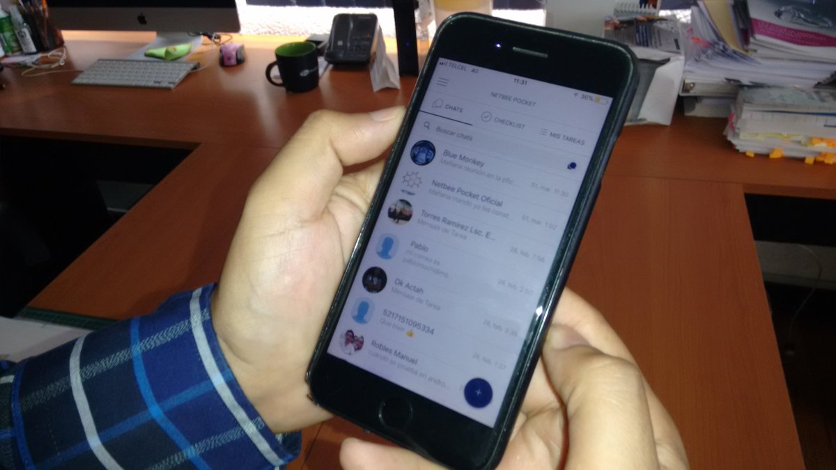 JMRivaPalacio's tweet photo. Emprendedores mexicanos desarrollan una app gratuita llamada @_Netbee que eficientiza el trabajo en equipo, funciona como un WhatsApp con la diferencia que asigna tareas y notifica si fueron cumplidas. https://t.co/cNdo555wzJ