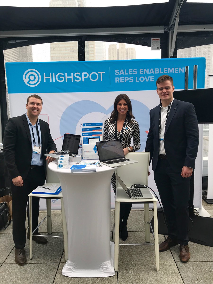 alison_highspot's tweet photo. Attending @SalesHacker Revenue Summit!? Come say hi to the @highspot crew to learn why sales &amp; marketing reps LOVE #SalesEnablement! Join our VP of Account Development, @HaleyKatsman at 1:45 pm to learn how to build a winning enablement feedback loop!🥇🏆 #RevSummit18 https://t.co/uO2JYPjKKh