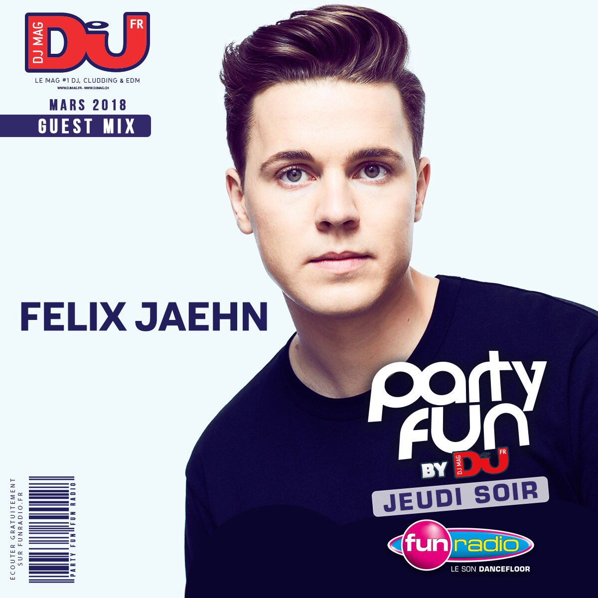 djmagFR's tweet photo. Ce soir à minuit, @FelixJaehn prend les platines de @Party_Fun pour notre Guest Mix mensuel sur @funradio_fr ! #PartyFunByDjMag #DJMAGFR https://t.co/46UF9pUpDG