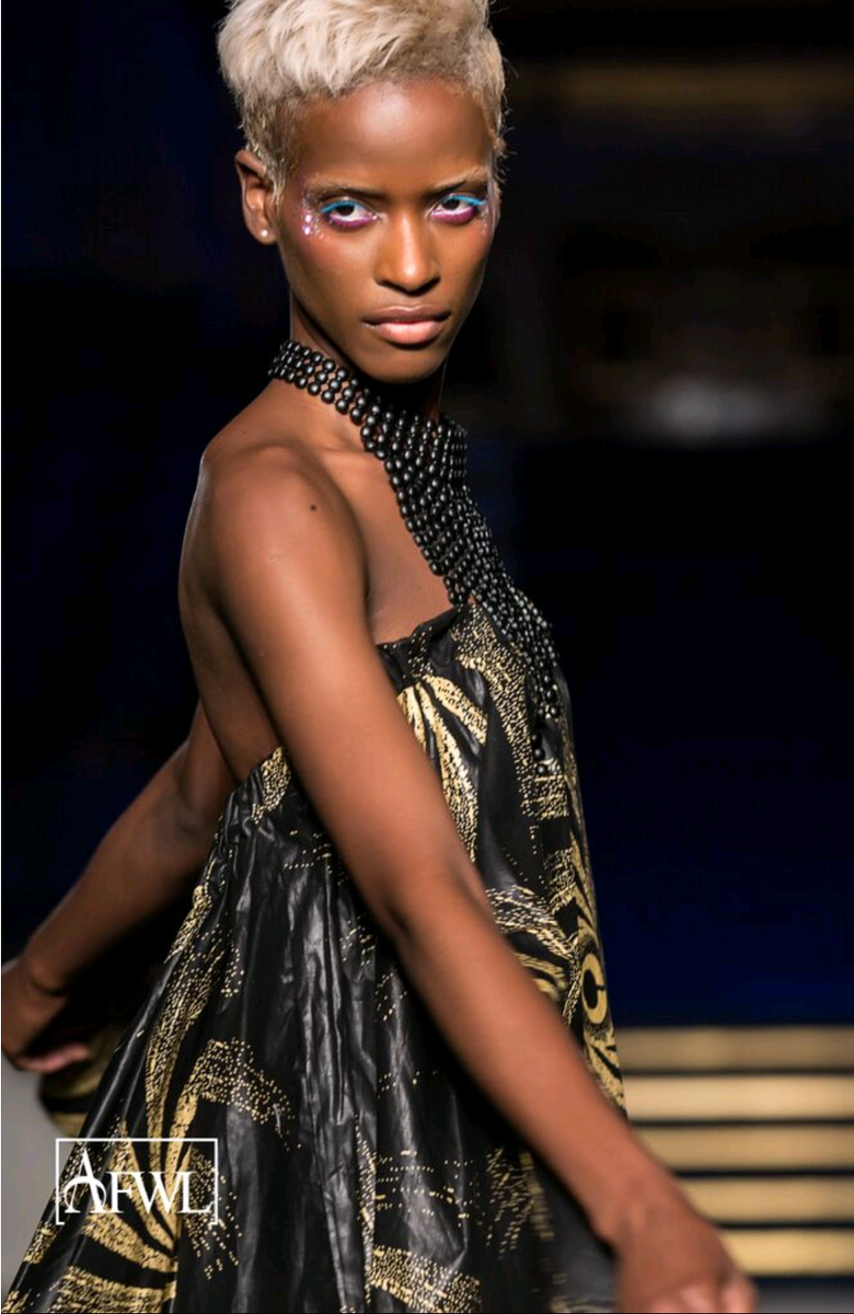 africafwl's tweet photo. It's only March but we're getting so excited for #afwl2018!  Our #tbt is designer @vatacase on the #afwl2017 catwalk at @FreemasonsHall 
 Gorgeous! https://t.co/XkHQS3Ef0c
