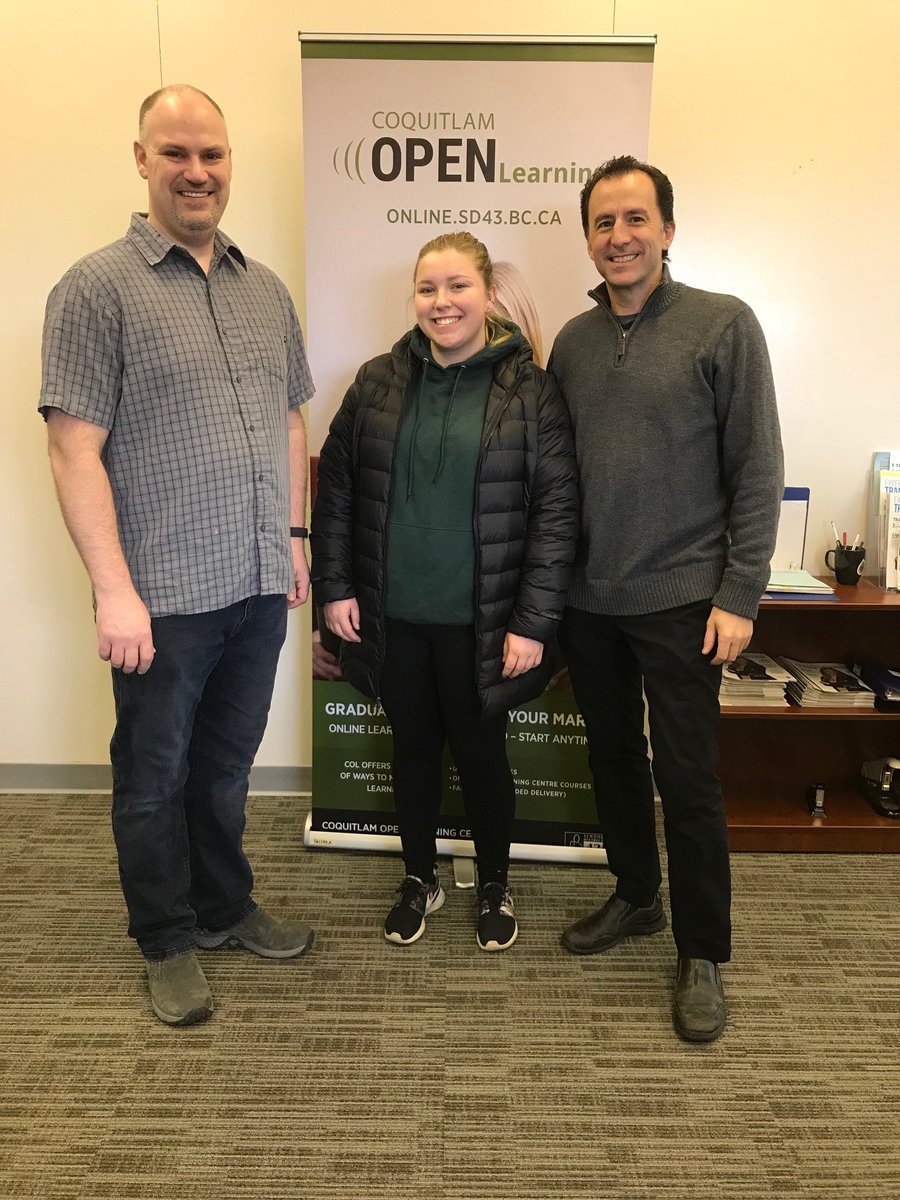 Congratulations to Carpentry Train in Trades grad Jaymee Lynn for also earning her Youth Work in Trades award. Thanks to <a href="/SD43bc/">School District 43</a> and <a href="/CoqOpenLearning/">Coq Open Learning</a> for their trades programs helping youth find their way into awesome careers! @mmcglenen @ita_youth #skills4bc #womenintrades