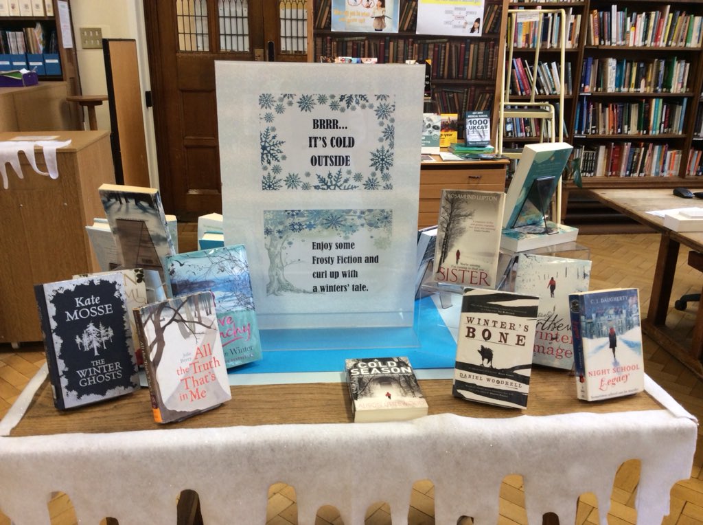 BSchLibrary's tweet image. WBD assembly cancelled due to weather so planned displays to tie in postponed. Instead library staff managed to put this together in 20 minutes #quickthinking !