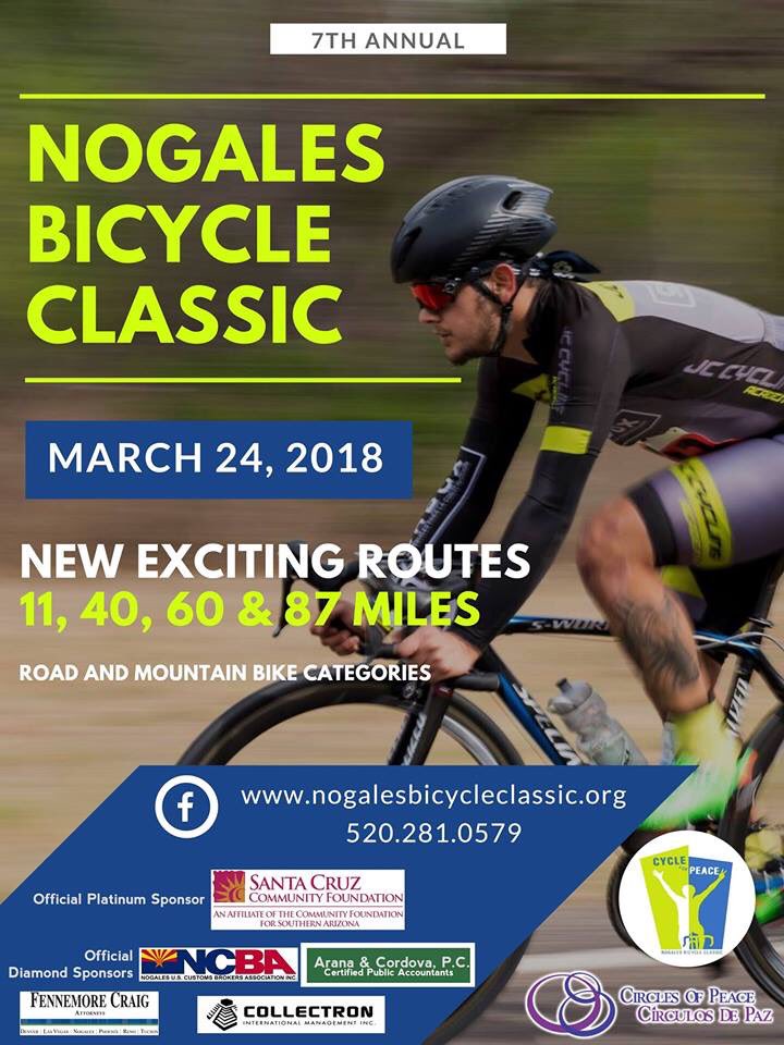 visitnogalesaz's tweet photo. Don’t miss your opportunity to be a part of the 7th Annual Nogales Bicycle Classic, "Most Scenic Ride in Arizona!" Register today to be a part of new exciting cycling routes in #NogalesArizona. Learn more at https://t.co/sgGsmdCSmK. #BikingEvents #Cycling #CyclingEvents https://t.co/PQ9r12Pi35