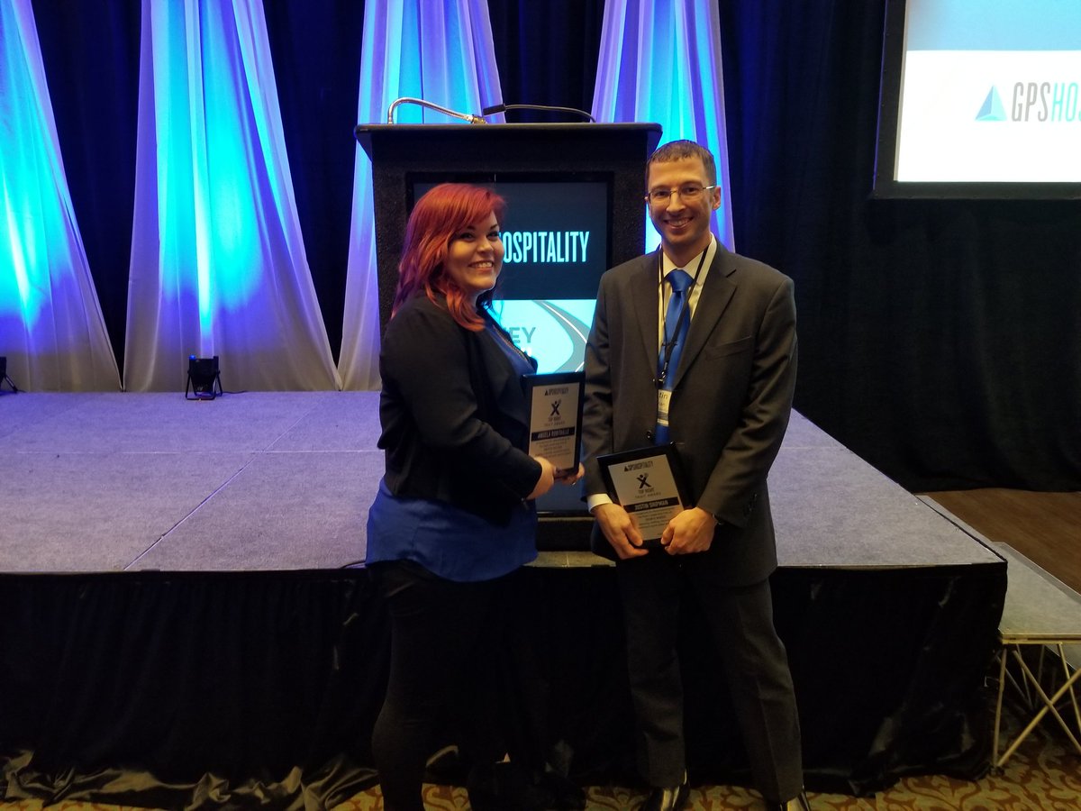 nmcturner's tweet image. Congratulations Justin and Angela on your Of The Year awards!!
#gpsawards2018
@gpshospitality