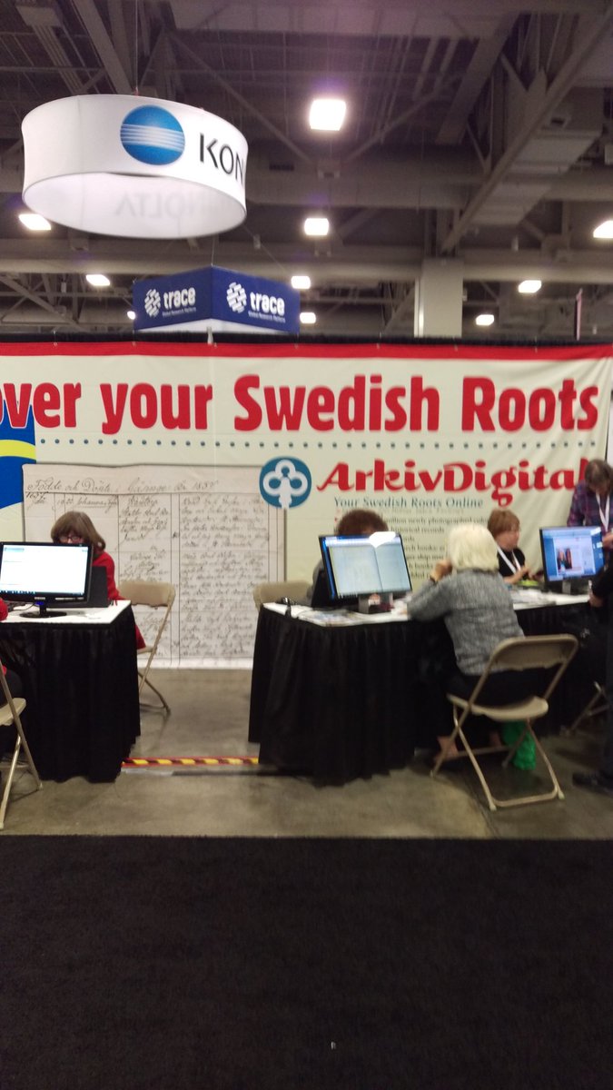 WikiTreers's tweet photo. We're huge fans of the Swedish records at ArkivDigital ❤️ https://t.co/qopfamzhu9 #RootsTech2018 #sweden #genealogy #arkivdigital https://t.co/5oPpeBhZzw