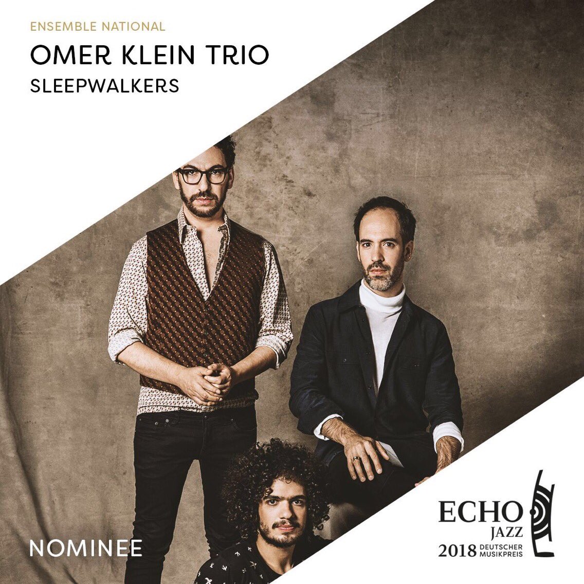 omerklein's tweet photo. just announced: we got 2 ECHO (German Grammy) nominations for Sleepwalkers, in the ensemble and pianist categories. https://t.co/oZgRPz1Oab