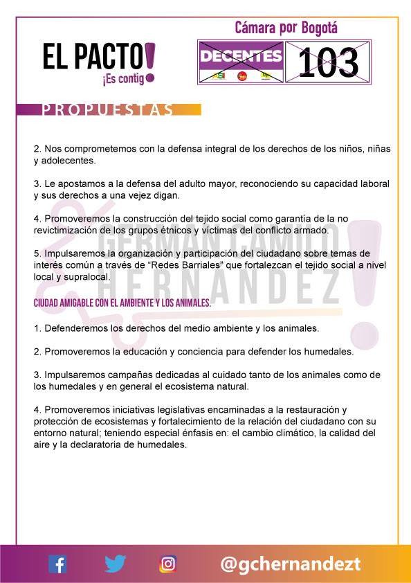 AlonsoRPachon's tweet photo. Con verdadera franqueza, invito a que apoyen a @gchernandezt a la Cámara por Bogotá este 11 de marzo. Un joven Decente, proyectado y conectado con las necesidades de muchos bogotanos. Aquí sus propuestas 👉 https://t.co/L5k4tJuYsh https://t.co/hKfyzlVumn