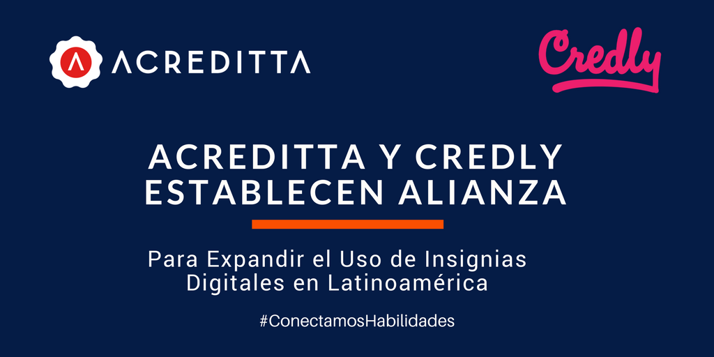 Acreditta's tweet photo. Acreditta y @credly Establecen Alianza para Expandir Uso de Credenciales Digitales en Latinoamérica https://t.co/RGWNxwpgzY #ConectamosHabilidades #InsigniasDigitales #LatinoAmerica https://t.co/udueBYjFRi