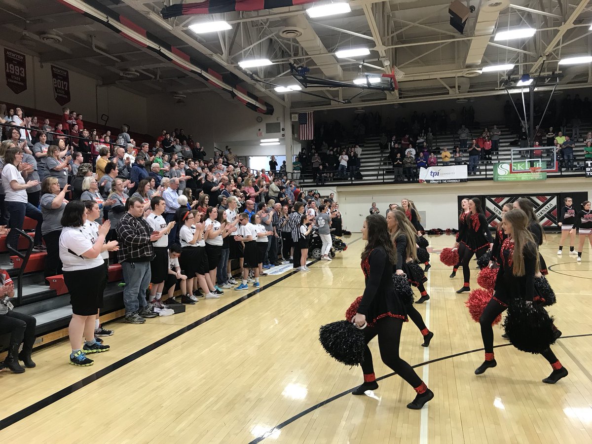 NHSPacesetters's tweet photo. We were honored to perform for the BIG GAME! Great job everyone! #ThanksStanton #BigGame #CardinalPride https://t.co/ukiYmma78c