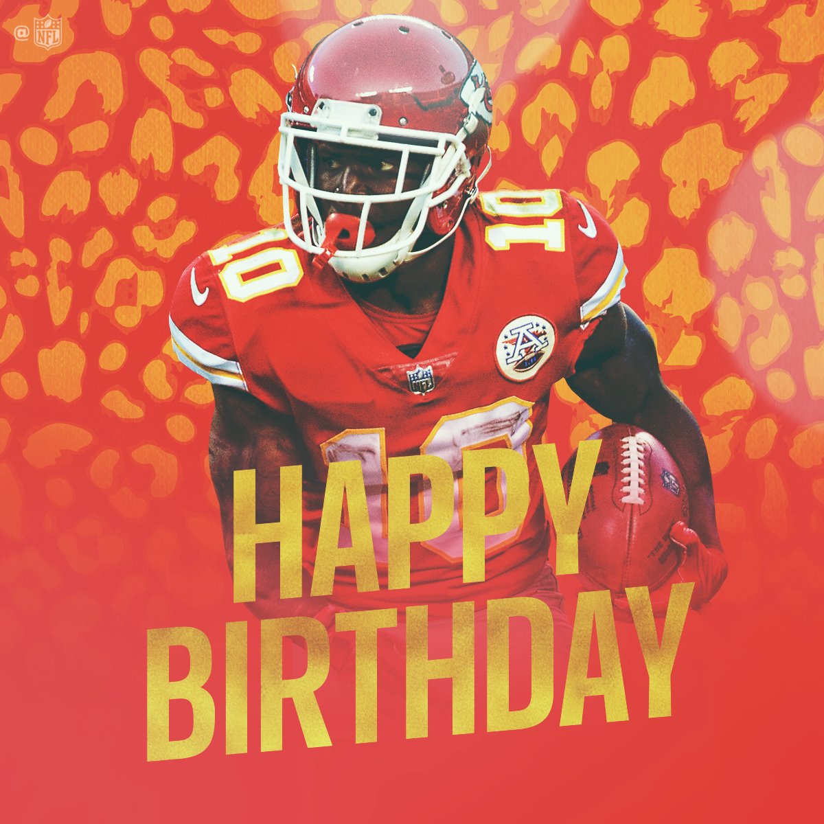 NFL's tweet photo. Join us in wishing @cheetah a HAPPY BIRTHDAY! 🐆💨💨 https://t.co/08i39W9CKe