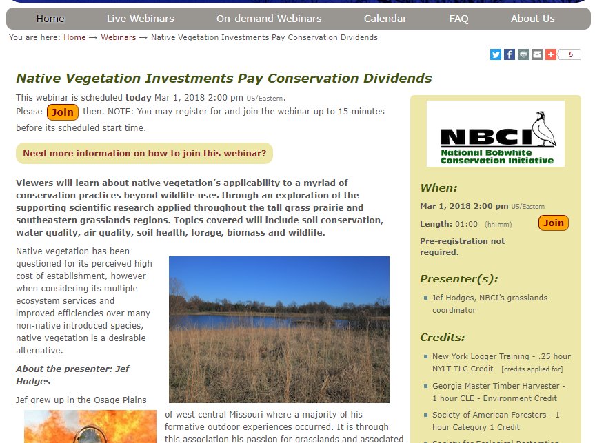 why plant natives? great, practical webinar in one hour: Native Vegetation Investments Pay Conservation Dividends
forestrywebinars.net/webinars/nativ…