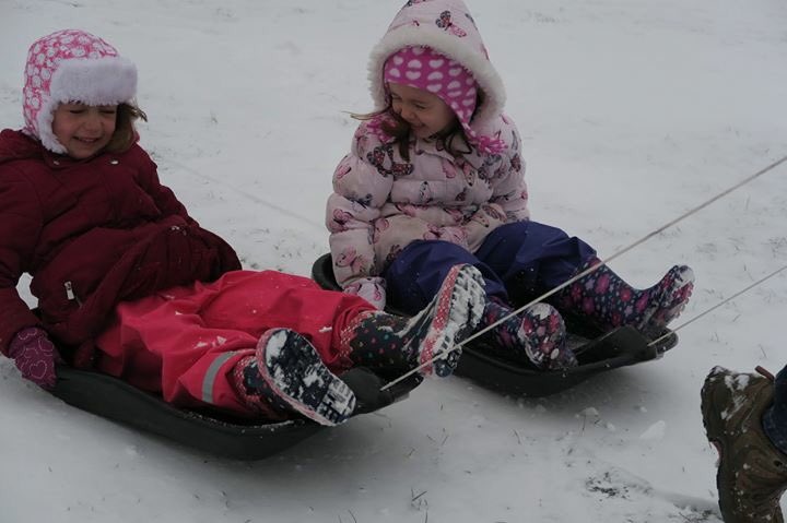 Loving their first go at sledging! <a href="/BurhillP/">Burhill Primary</a>