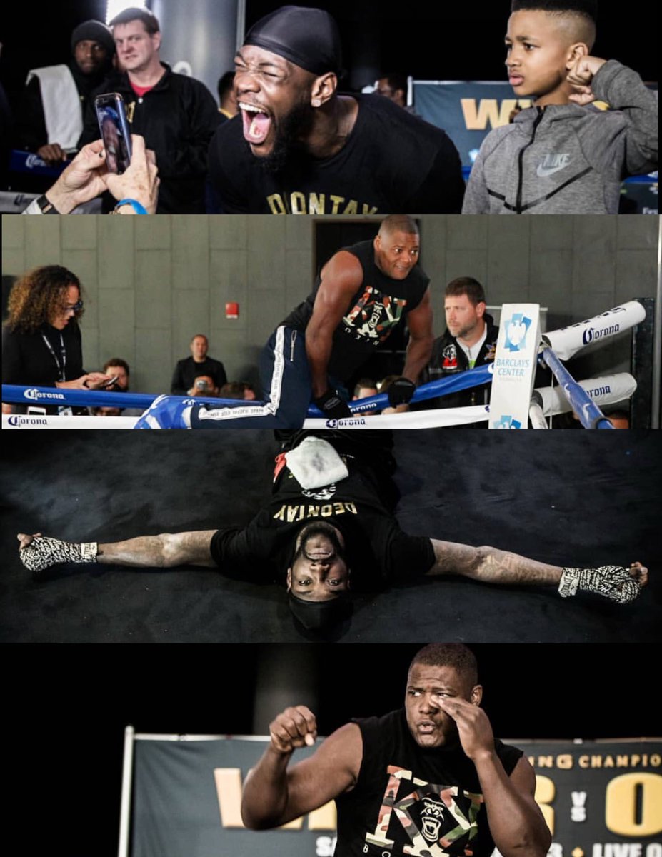 IFLfighting's tweet photo. #WilderOrtiz Media Work Out Day • Are you #TeamWilder or #TeamOrtiz? 🥊
#mediaworkout #deontaywilder #bronzebomber #luisortiz #hw #boxing https://t.co/dR26llZir0