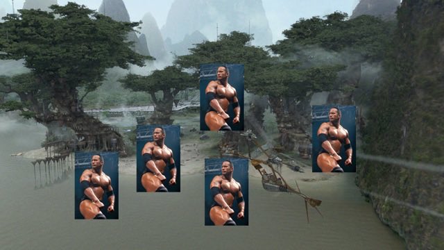 CorrectTakeGuy's tweet photo. FACT: on the Wookiee home world of Kashyyk the Wookiees did not have to wear their fur jackets. Without their fur they resembled Dwayne “the Rock” Johnson https://t.co/7VzVe4QvR8