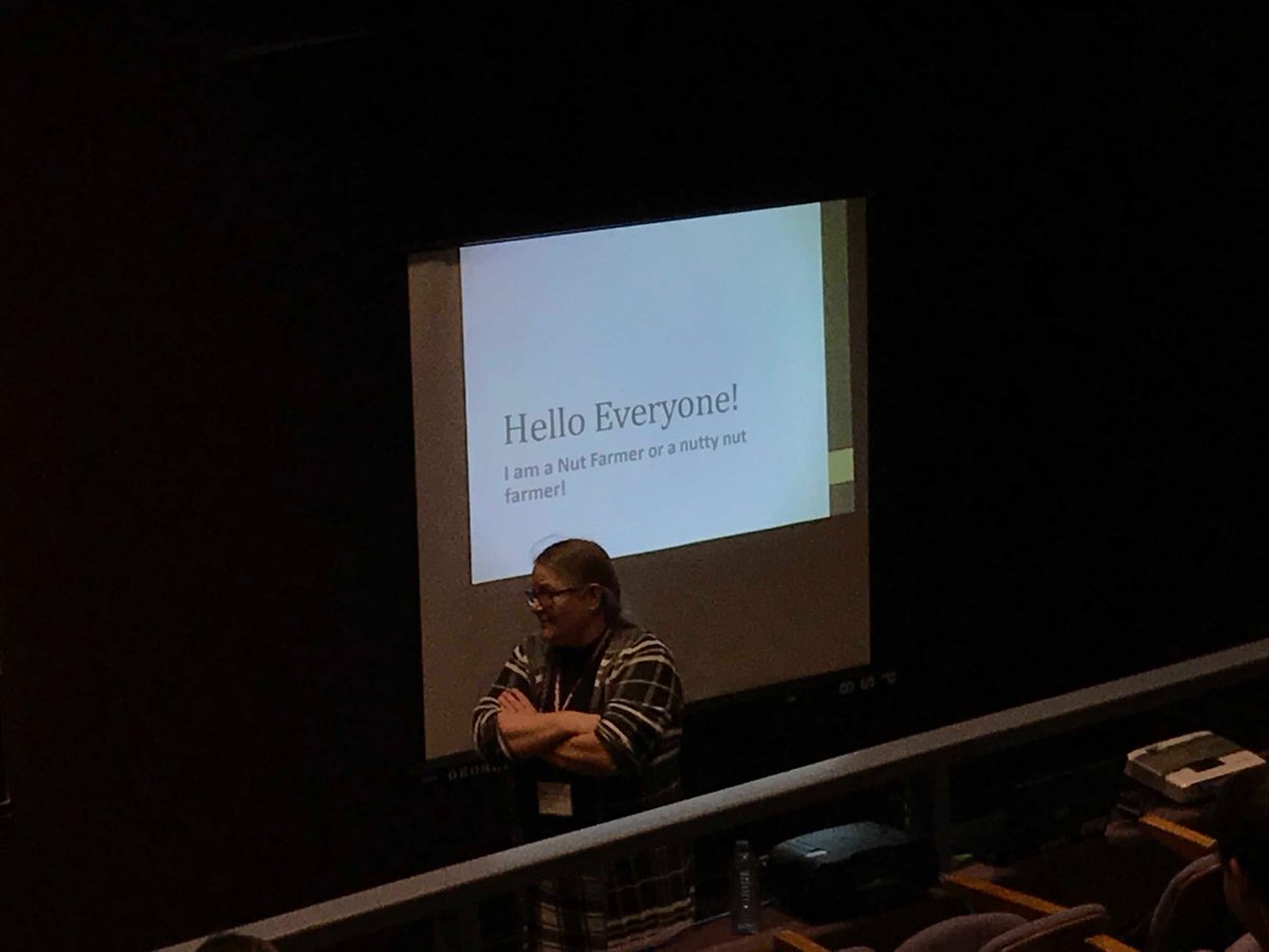 simcoecountyEDO's tweet photo. Thanks nutty nut farmer @Jewelsunderthek for speaking today at #COAC18 about starting your business and your entrepreneurship experience #localfood https://t.co/npOAY3E40a