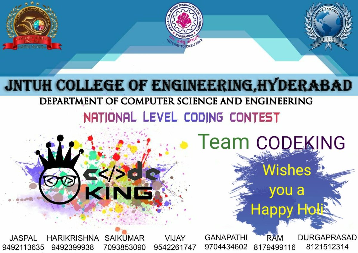 codeking_jntuh's tweet photo. #codeking_jntuh wishes Happy Holi to everyone https://t.co/mGxkqO0ROt