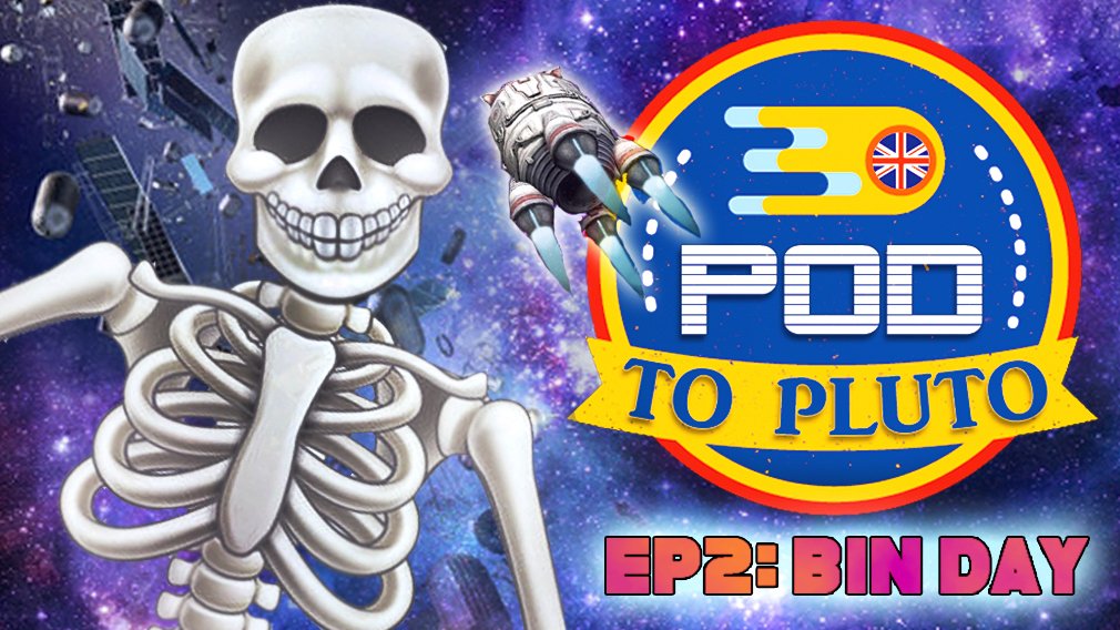 Episode 2 of 'Pod To Pluto' our #scifi #comedy #audiodrama is now online! So update your #podcast apps! We're off to the GarbageBelt today. After all, there’s loads of sweet stuff up there; as long as you really like human skulls that is... cornucopia-radio.co.uk/pluto