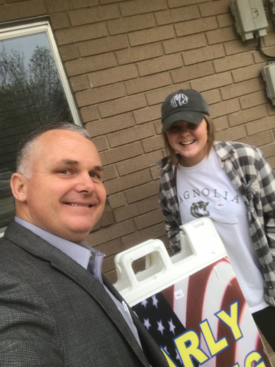 Daddy/Daughter lunch date followed by voting for public education. First time voter <a href="/mcculloughkylee/">kylee mccullough</a>