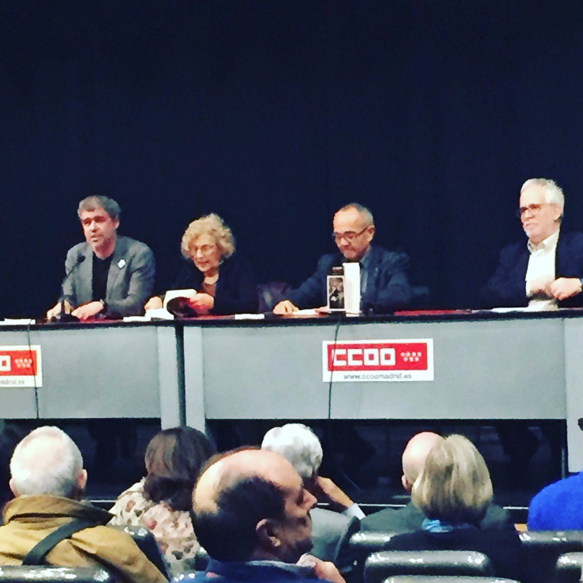 ed_peninsula's tweet image. Aquí estamos #Presentando EMPANTANADOS de @jcoscu en #Madrid con el mejor elenco @ManuelaCarmena @UnaiSordo y @Ramon_Perello.