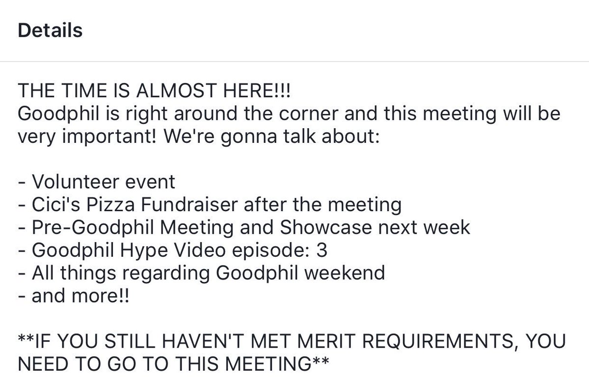 UTSAfsa's tweet photo. Thursday’s are for FSA but you already knew that so we expect to see all you at tonight’s meeting! Goodphil is only 8 days away! #RoadToGP18
MH 2.01.36
7pm https://t.co/8HxJLpmcki