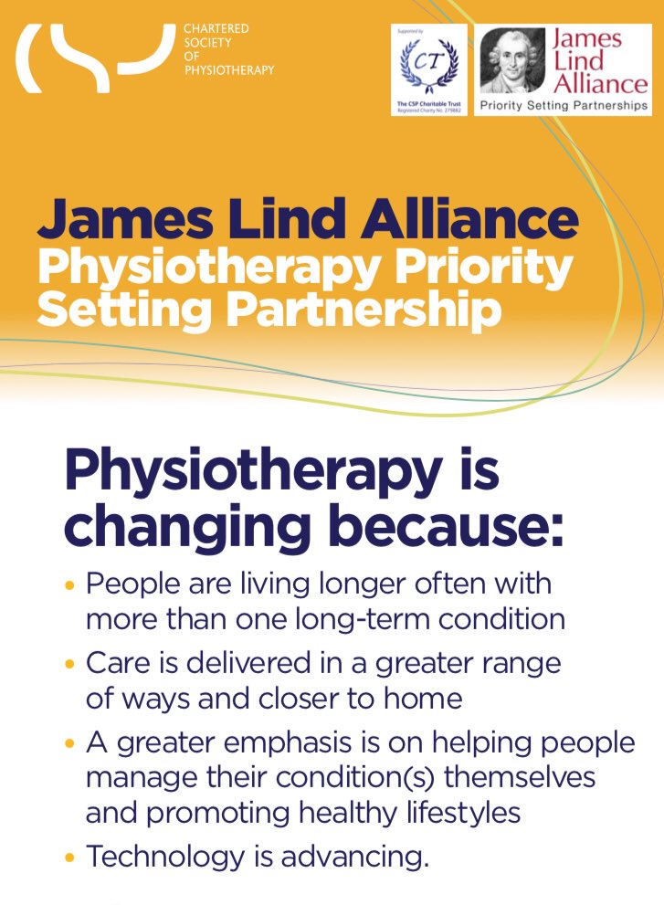 ChelWestTherapy's tweet photo. #PhysioPriorities have been announced. Read @thecsp’s top priorities for research https://t.co/4eMkRh6LzT https://t.co/YfhEDKp8xD