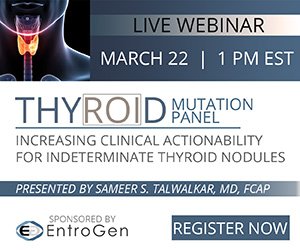 EntroGen's tweet image. We invite you to join our 30 min webinar!  Learn how to complement thyroid cytology with rapid, cost-effective in-house molecular testing.  Register Now!  register.gotowebinar.com/register/21879…