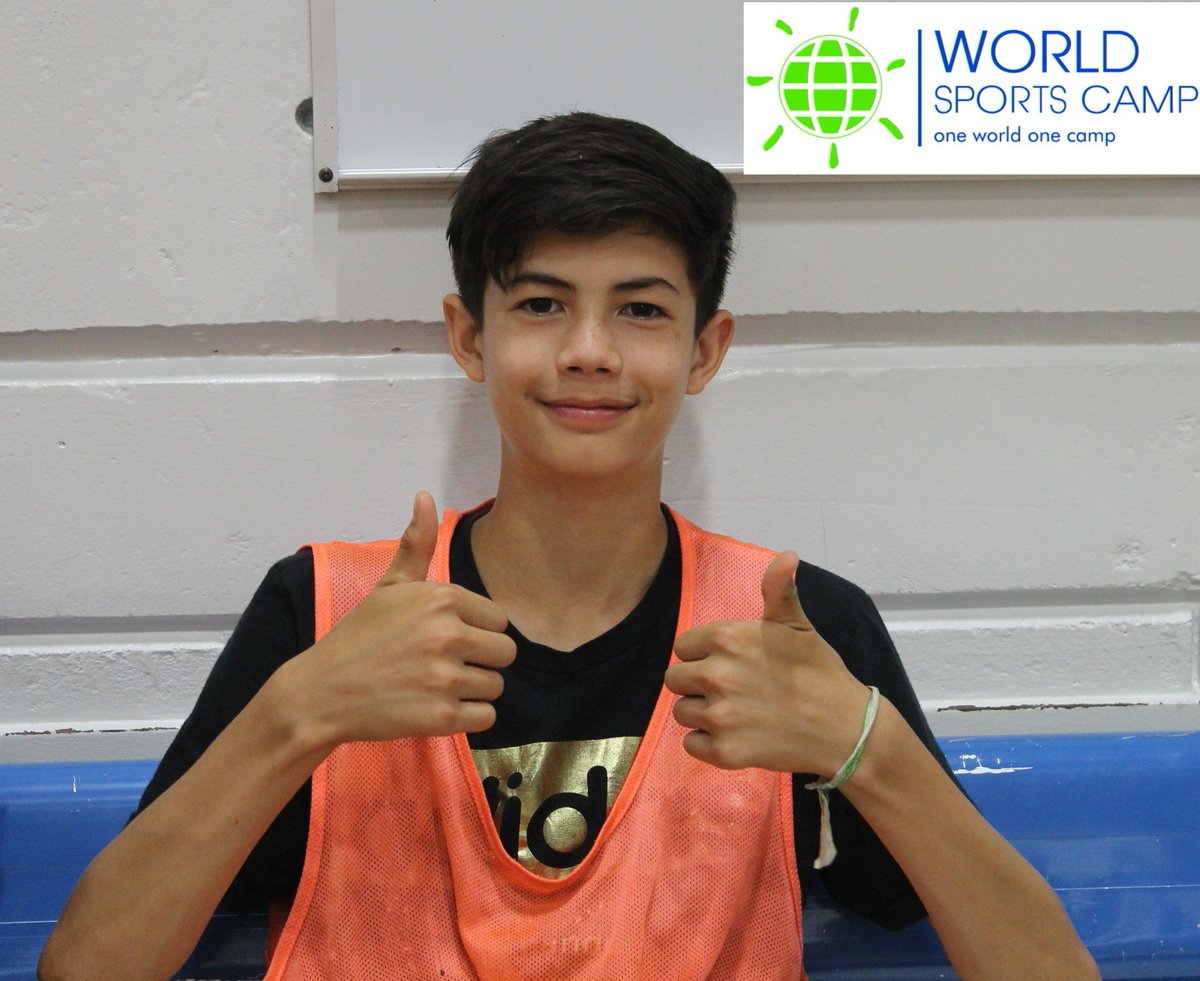 WorldSportsCamp's tweet photo. WSC gets two thumbs up! #WorldSportsCamp #OneWorldOneCamp https://t.co/v1MR00KFh7