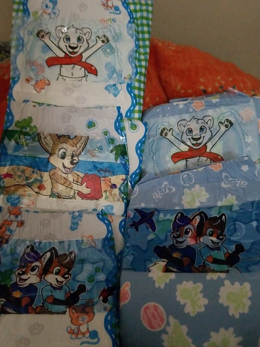 Okay. First off. Thank you both for partnering up to make these stickers. (GONNA REMEBER THEIR BETTER ON LITTLE PAWS THEN SPACE. xD) BUT LOOK HOW CUTE THESE DIAPERS ARE!!! 2nd. I really look forward to the distant future of seeing more. <a href="/ABUDiapers/">AB Universe</a> <a href="/AitoKitsune/">Aito</a>