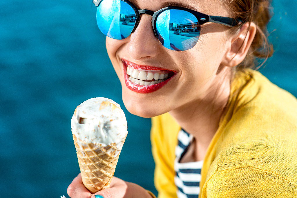 IceCreamEmergen's tweet photo. It's impossible to frown while eating ice cream! (this might not be true, but you're going to try it now, anyway) https://t.co/EG6JR29cUG