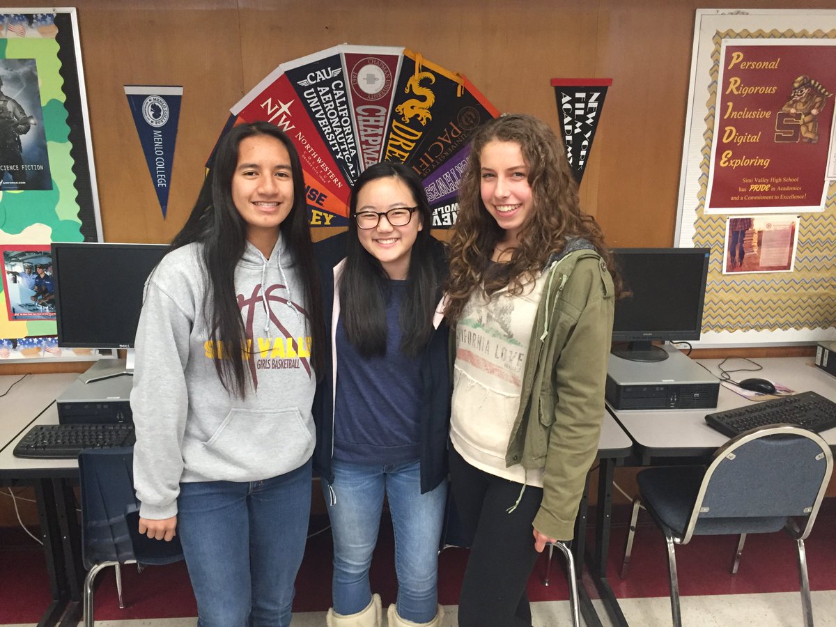 Congrats to Heather Dinh, Su Hyang Kim, and Jessica Cloutier for being selected as this year’s Ventura County Society of Women Engineers’ Certificate of Merit award winners! All three winners will be recognized at a formal dinner on 3/9. Amazing!!

<a href="/SimiValleyHS/">Simi Valley High</a> <a href="/SimiHighUpdates/">Simi High Leadership</a>