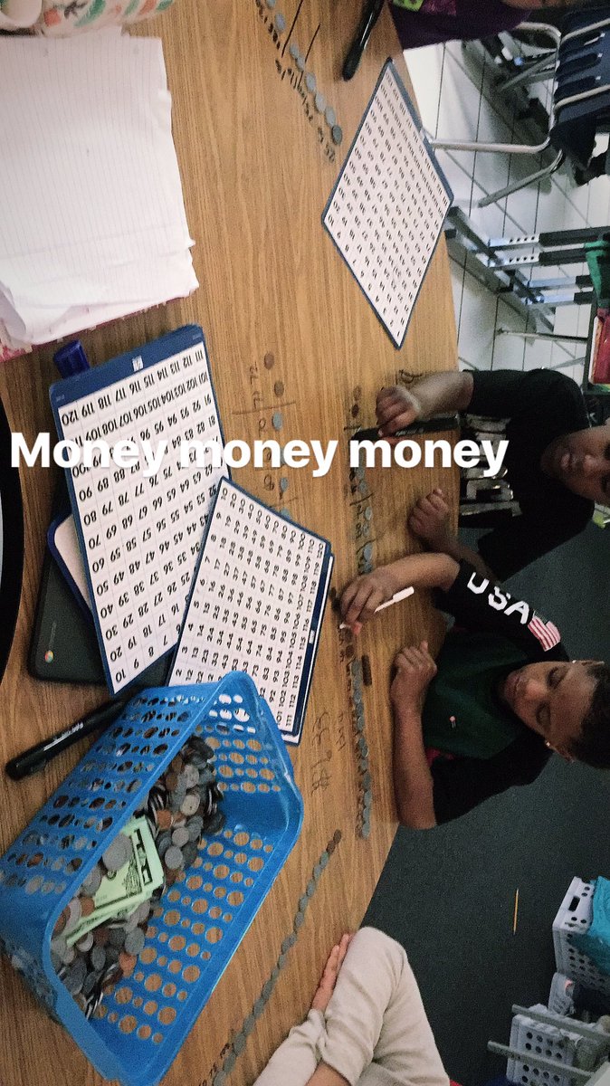msannakeane's tweet photo. All about that money in Ms. Keane's room today @Newtown_E @HRichardson_VB @VBAnchor15 https://t.co/ySbzMwul2E