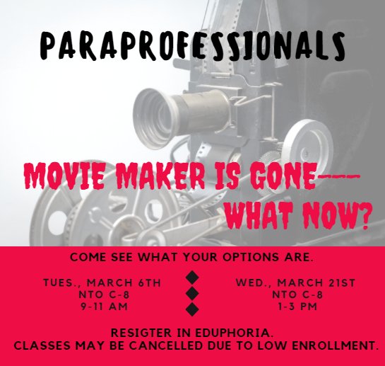TechECISD's tweet photo. Upcoming training for ECISD Paras. #techytribe https://t.co/CGqLSZnBHL