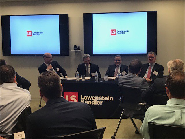 LowensteinLLP's tweet photo. We are proud to host Opus Connect in our DC office. PE Chair #SteveSiesser, Partner #JimGregory, #JoeSorrentino of @SHallPartners, & #AlanJohnson of #JohnsonAssociatesInc. presented on executive compensation arrangements in PE-backed companies in light of the new tax laws. https://t.co/tGKxEZXorz