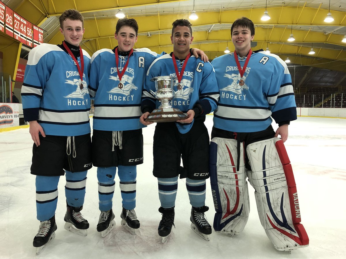stmarycrusaders's tweet photo. Boys Varsity Hockey wins LGSSAA 3-2 over GSS with the game winning goal by @JaredElliott75 @stmarycrusaders @CrusaderCouncil @Crusaders_AC @LGSSAA_News https://t.co/2ZLhGylSAl