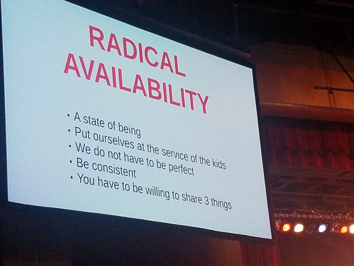 jdh9208's tweet photo. From @sramirezchess keynote at NABE 2018. The 3 things are heart, mind and time. #radicalavailability https://t.co/CjMuHmeeOn