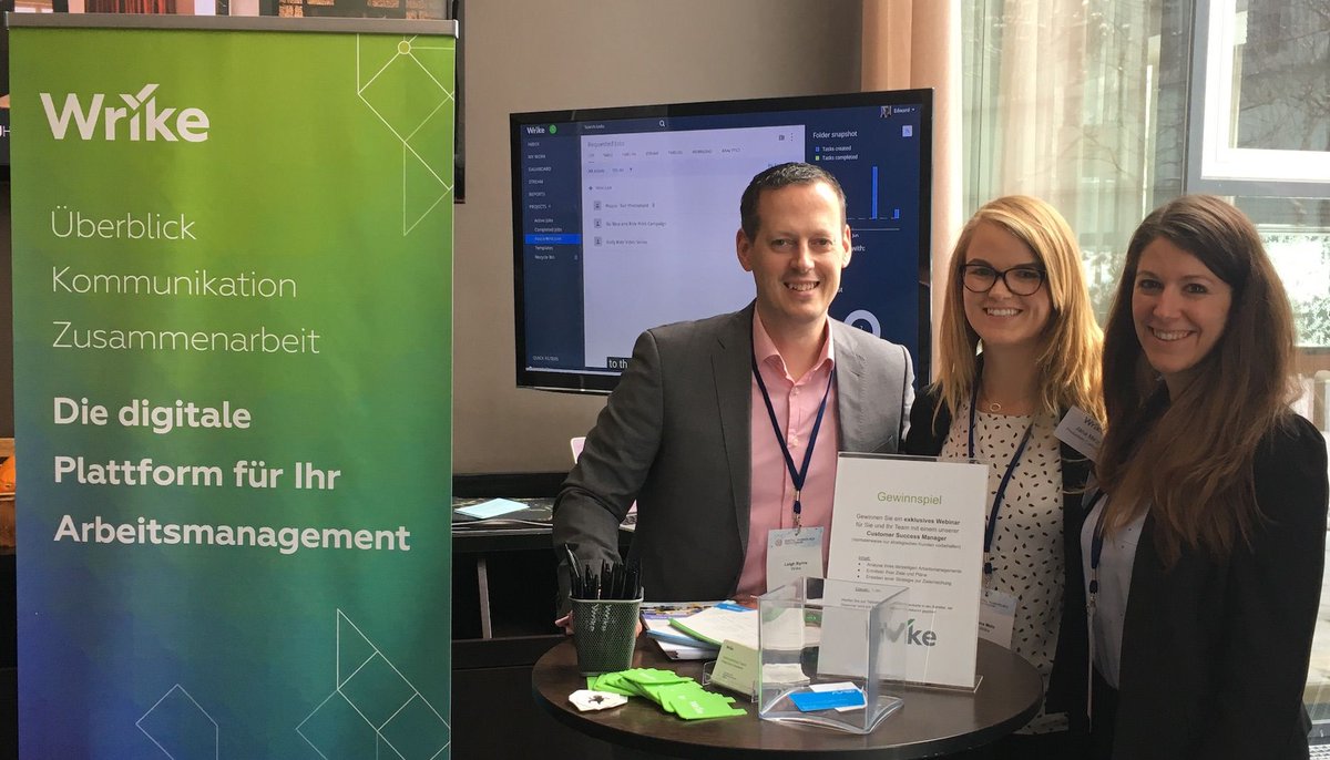 Wrike_DE's tweet photo. #ThrowbackThursday: Vor einer Woche waren wir in München bei der spannenden Konferenz des @dwtechforum rund um den #DigitalWorkplace https://t.co/L4KHZnWoeQ #dwtech18 https://t.co/7l9Jp3CnN7