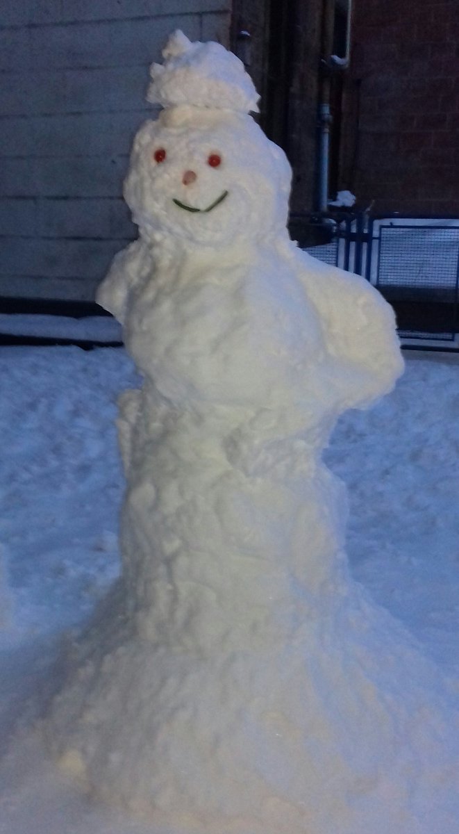 HeidilooE's tweet photo. Our new neighbour #snowen #StormEmma https://t.co/ZvKUzSUyFx