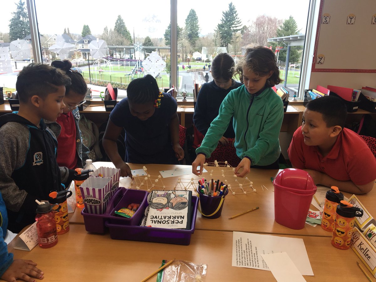 Marshmallow truss bridge success #architectsinschools
